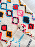 Tapis De Couloir Berbère Coloré 82 X 263 Cm - N°2234