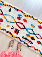 Tapis De Couloir Berbère Coloré 86 X 256 Cm - N°2223