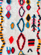 Tapis De Couloir Berbère Coloré 86 X 256 Cm - N°2223