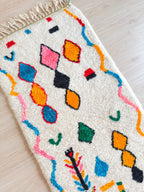 Tapis De Couloir Berbère Coloré 90 X 295 Cm - N°2237