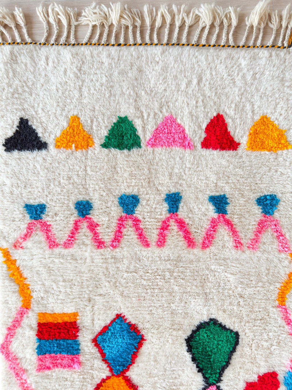 Tapis De Couloir Berbère Coloré 90 X 295 Cm - N°2237
