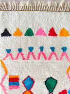 Tapis De Couloir Berbère Coloré 90 X 295 Cm - N°2237