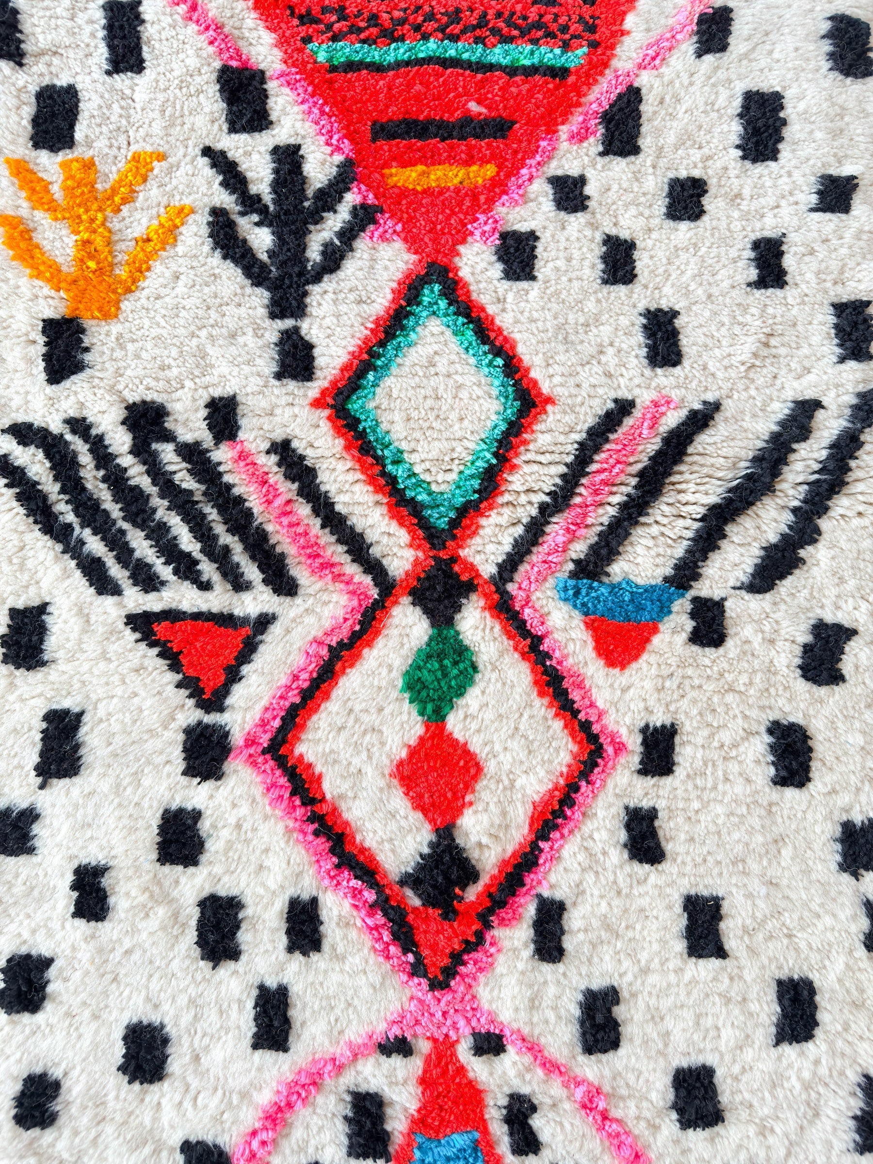 Tapis Berbère De Couloir Coloré 89 X 243 Cm - N°1479