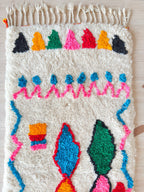 Tapis De Couloir Berbère Coloré 83 X 445 Cm - N°2225