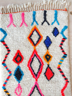 Tapis De Couloir Berbère Coloré 87 X 427 Cm - N°2215