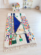 Tapis Berbère Coloré 152 X 299 Cm - N°2227