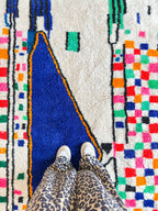 Tapis Berbère Coloré 152 X 299 Cm - N°2227