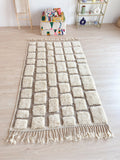 Tapis Berbère Blanc 151 X 270 Cm - N°2257