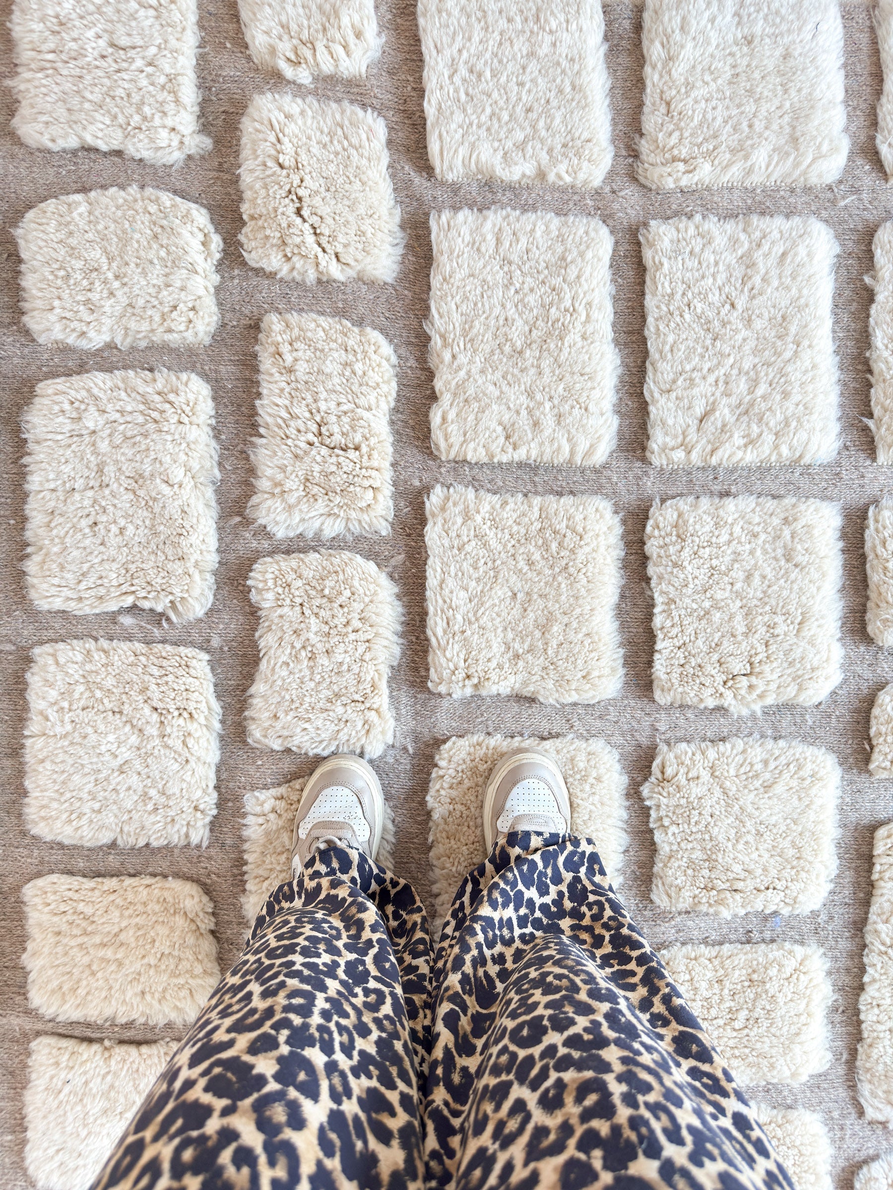 Tapis Berbère Blanc 151 X 270 Cm - N°2257