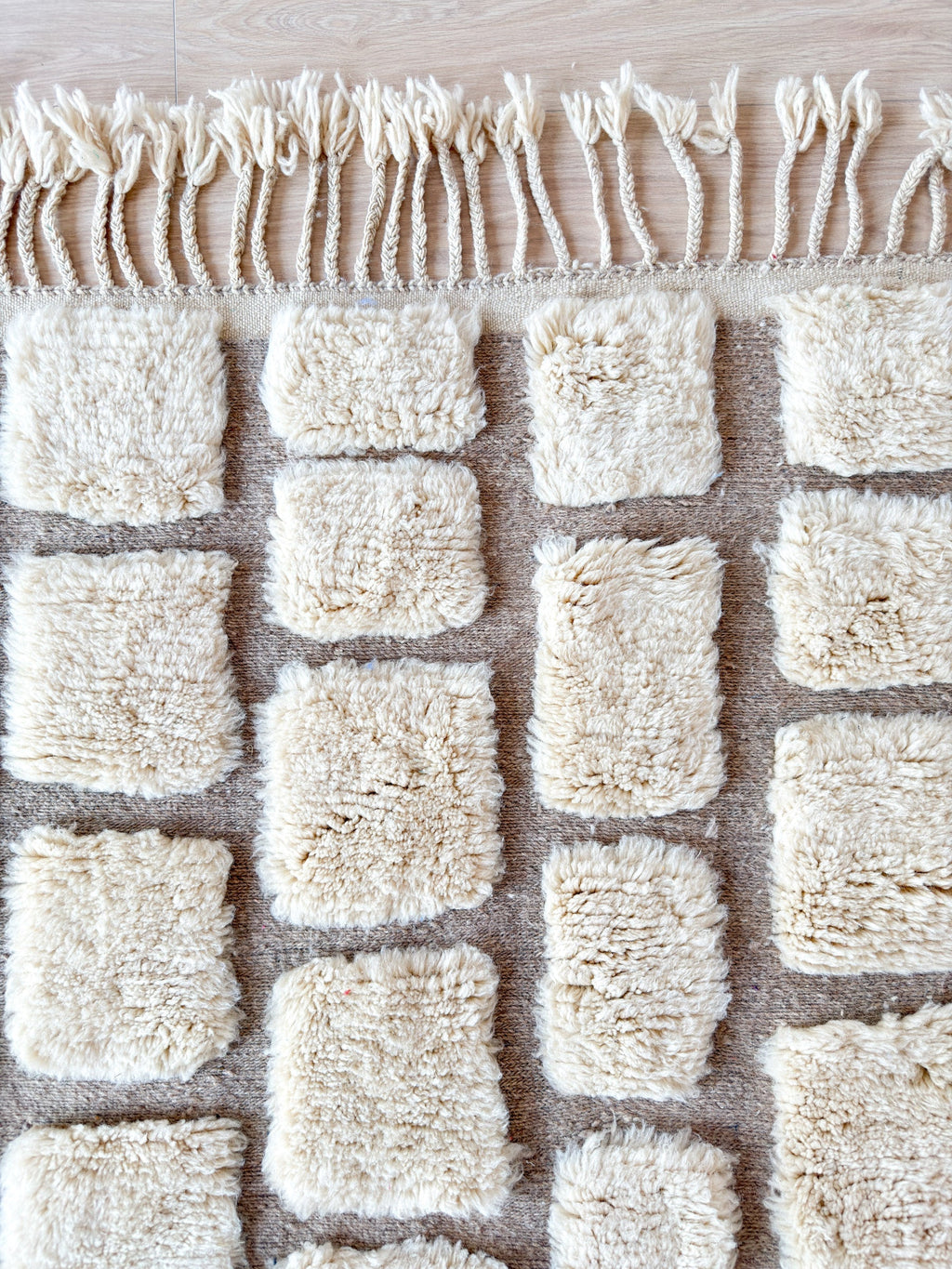 Tapis Berbère Blanc 151 X 270 Cm - N°2257