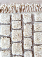 Tapis Berbère Blanc 151 X 270 Cm - N°2257