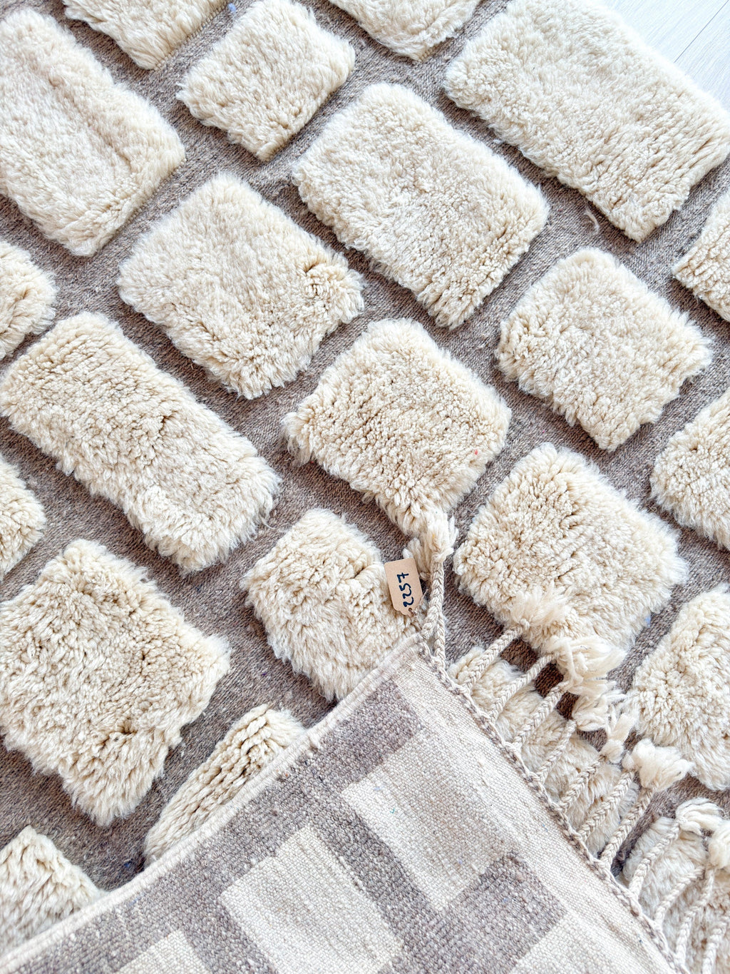 Tapis Berbère Blanc 151 X 270 Cm - N°2257