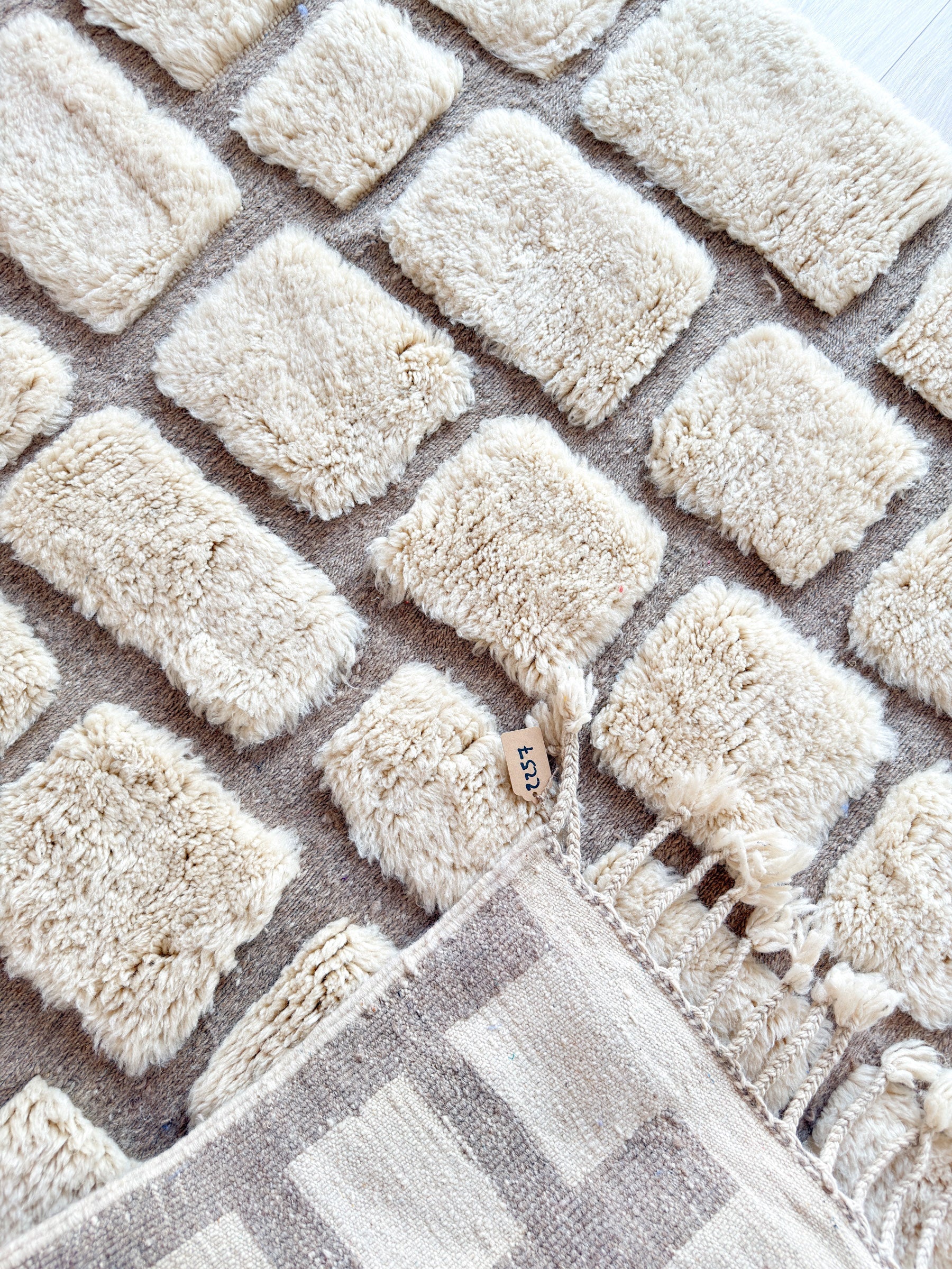 Tapis Berbère Blanc 151 X 270 Cm - N°2257