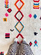 Tapis Berbère Coloré 149 X 279 Cm - N°2260