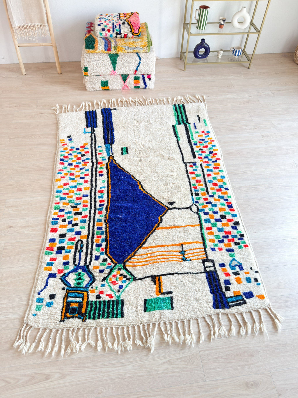 Tapis Berbère Coloré 144 X 236 Cm - N°2231