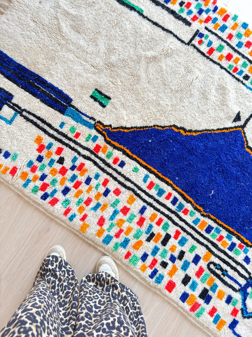Tapis Berbère Coloré 144 X 236 Cm - N°2231