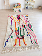 Tapis Berbère Coloré 155 X 280 Cm - N°2254