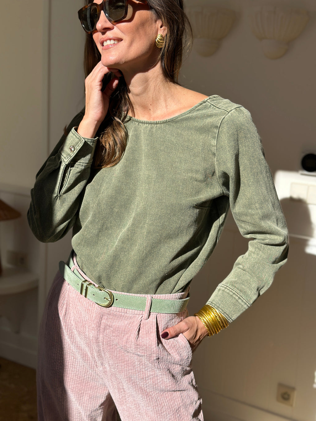Top Mathilde - Kaki