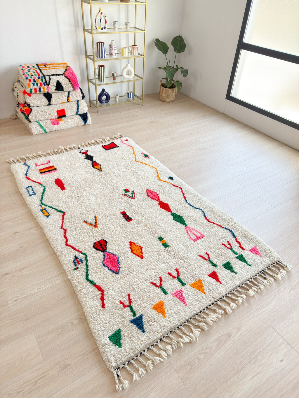 Tapis Berbère Coloré 152 X 266 Cm - N°1833