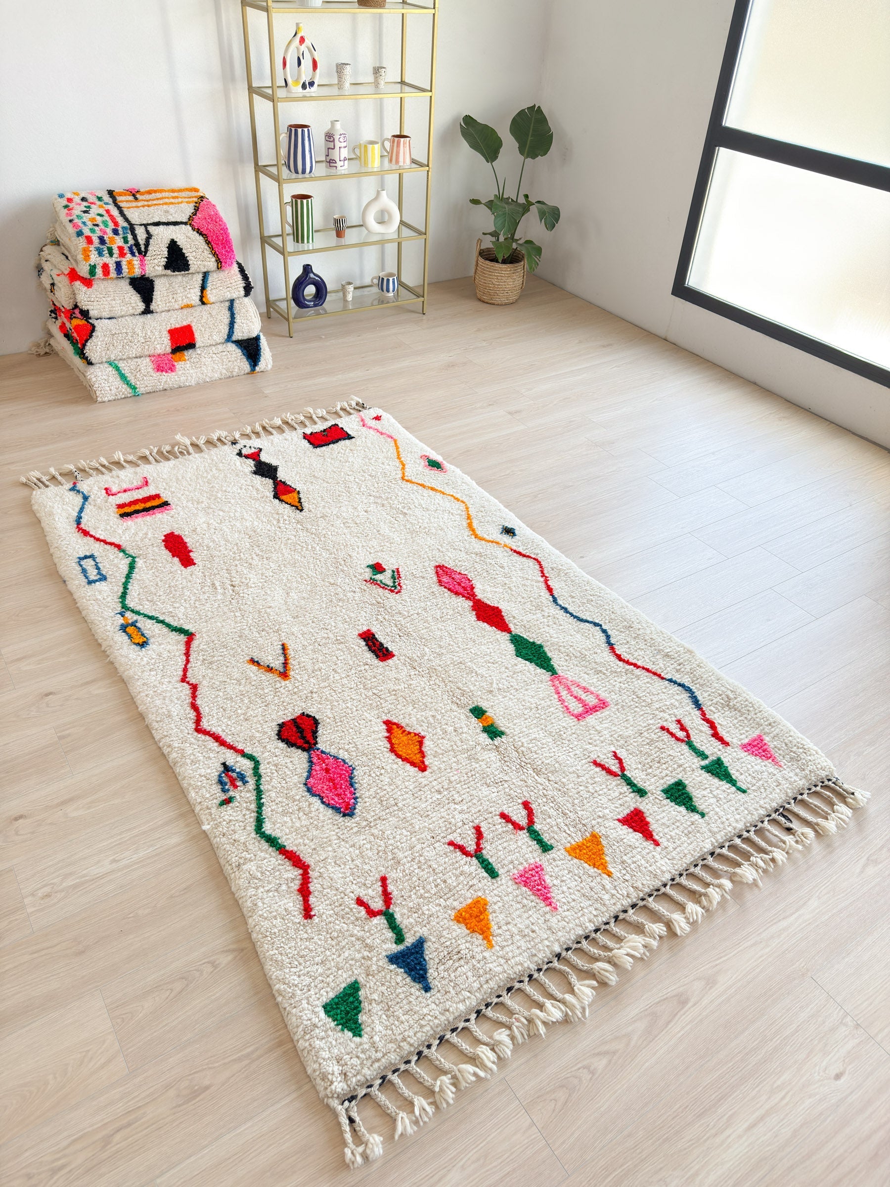 Tapis Berbère Coloré 152 X 266 Cm - N°1833