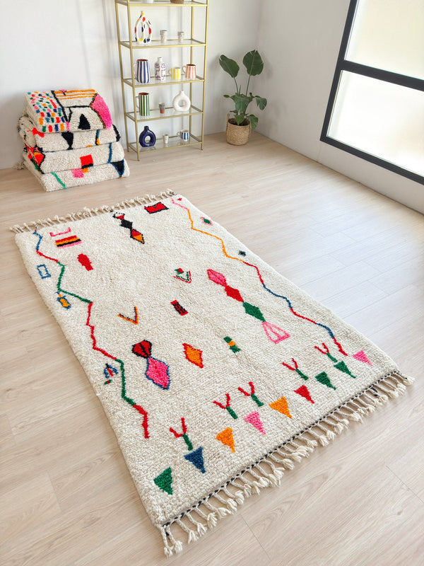 Tapis Berbère Coloré 152 X 266 Cm - N°1833