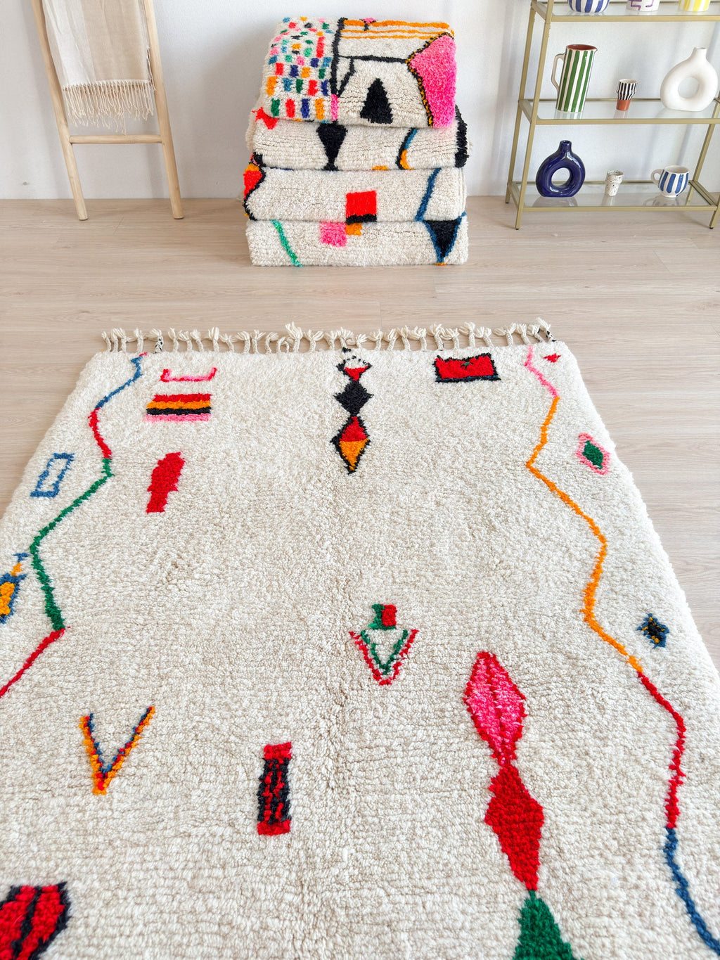 Tapis Berbère Coloré 152 X 266 Cm - N°1833