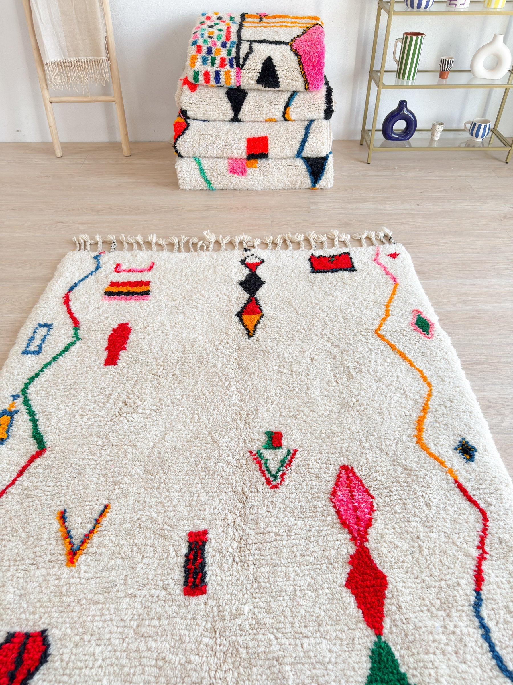 Tapis Berbère Coloré 152 X 266 Cm - N°1833