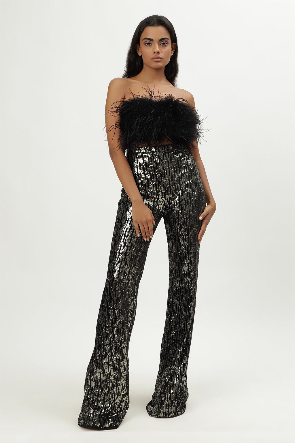 Pantalon Nadia - Sequins Dore