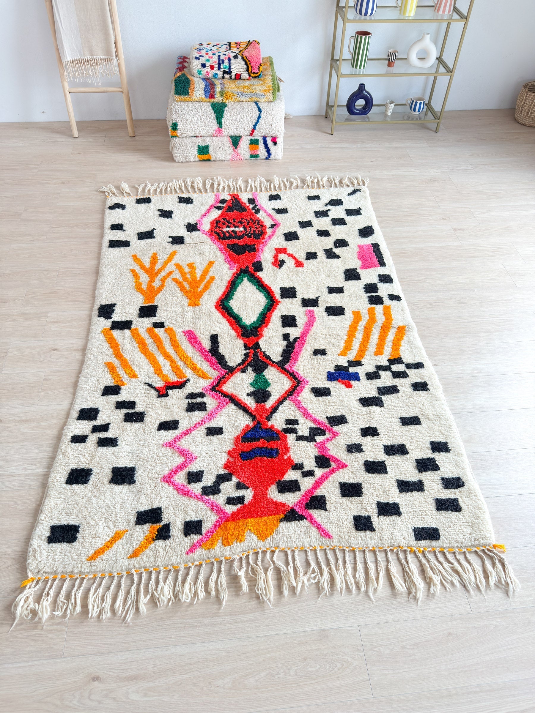 Tapis Berbère Coloré 158 X 256 Cm - N°2245