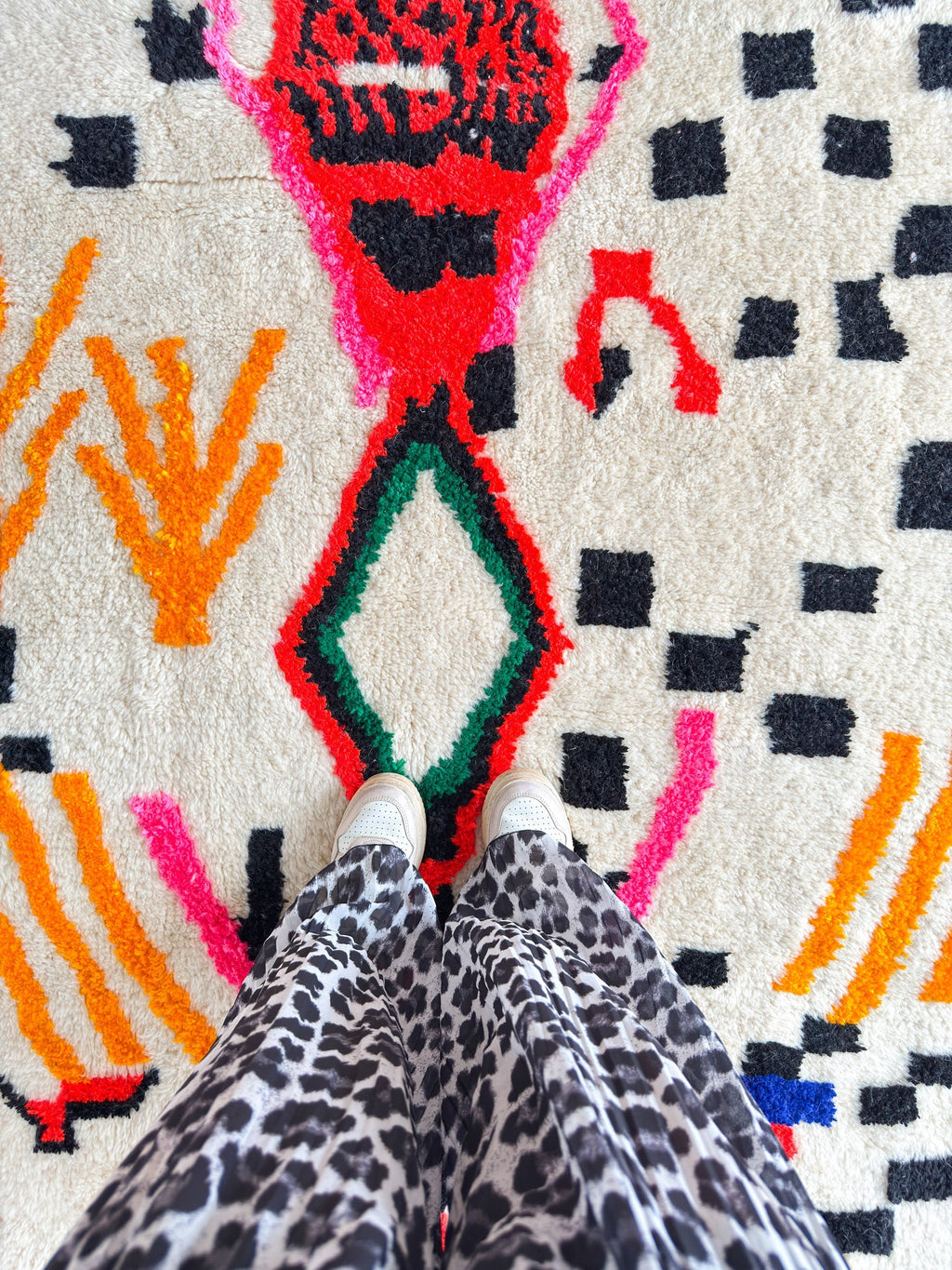 Tapis Berbère Coloré 158 X 256 Cm - N°2245