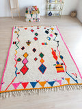 Tapis Berbère Coloré 218 X 313 Cm - N°2199