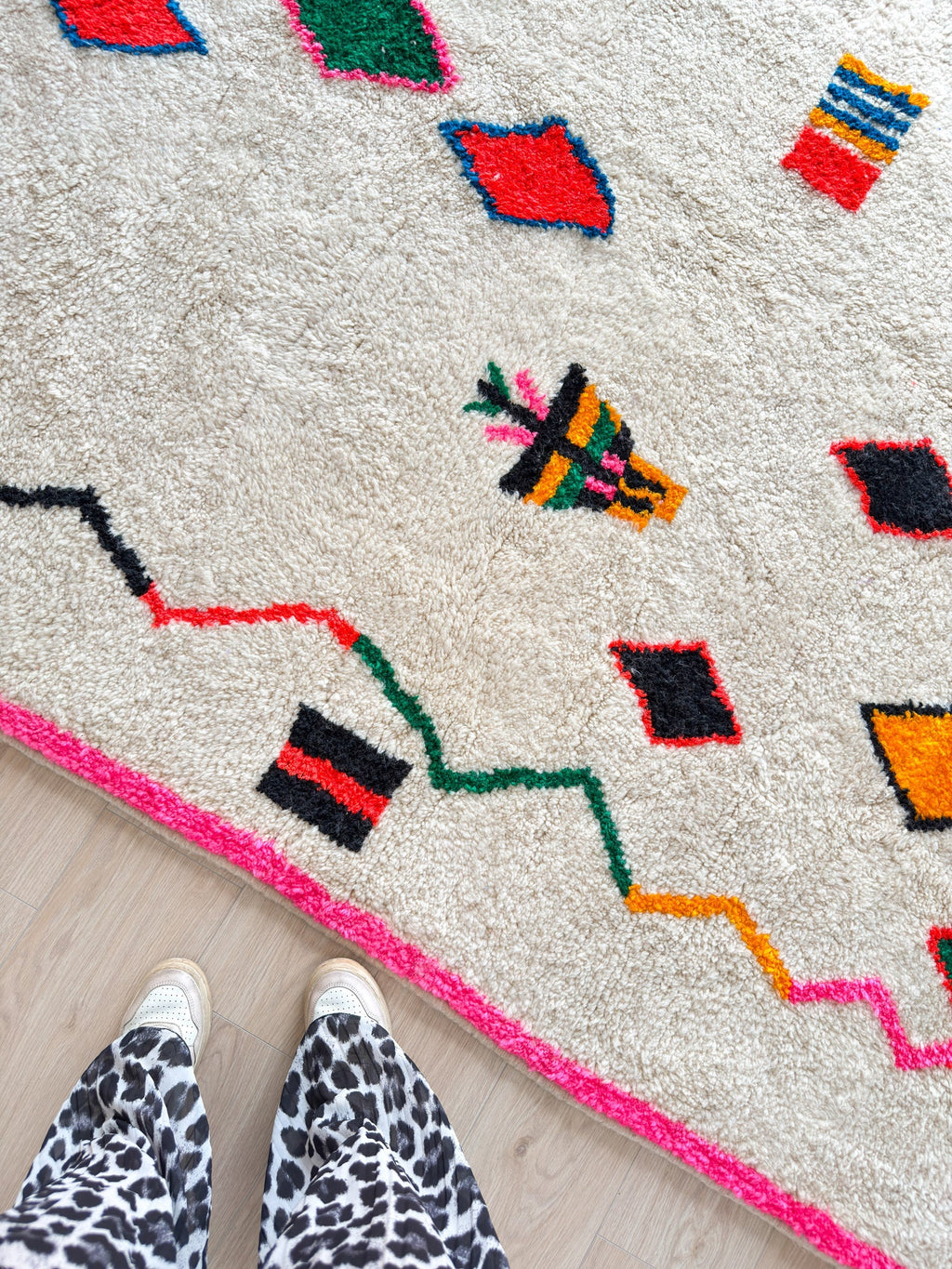 Tapis Berbère Coloré 218 X 313 Cm - N°2199