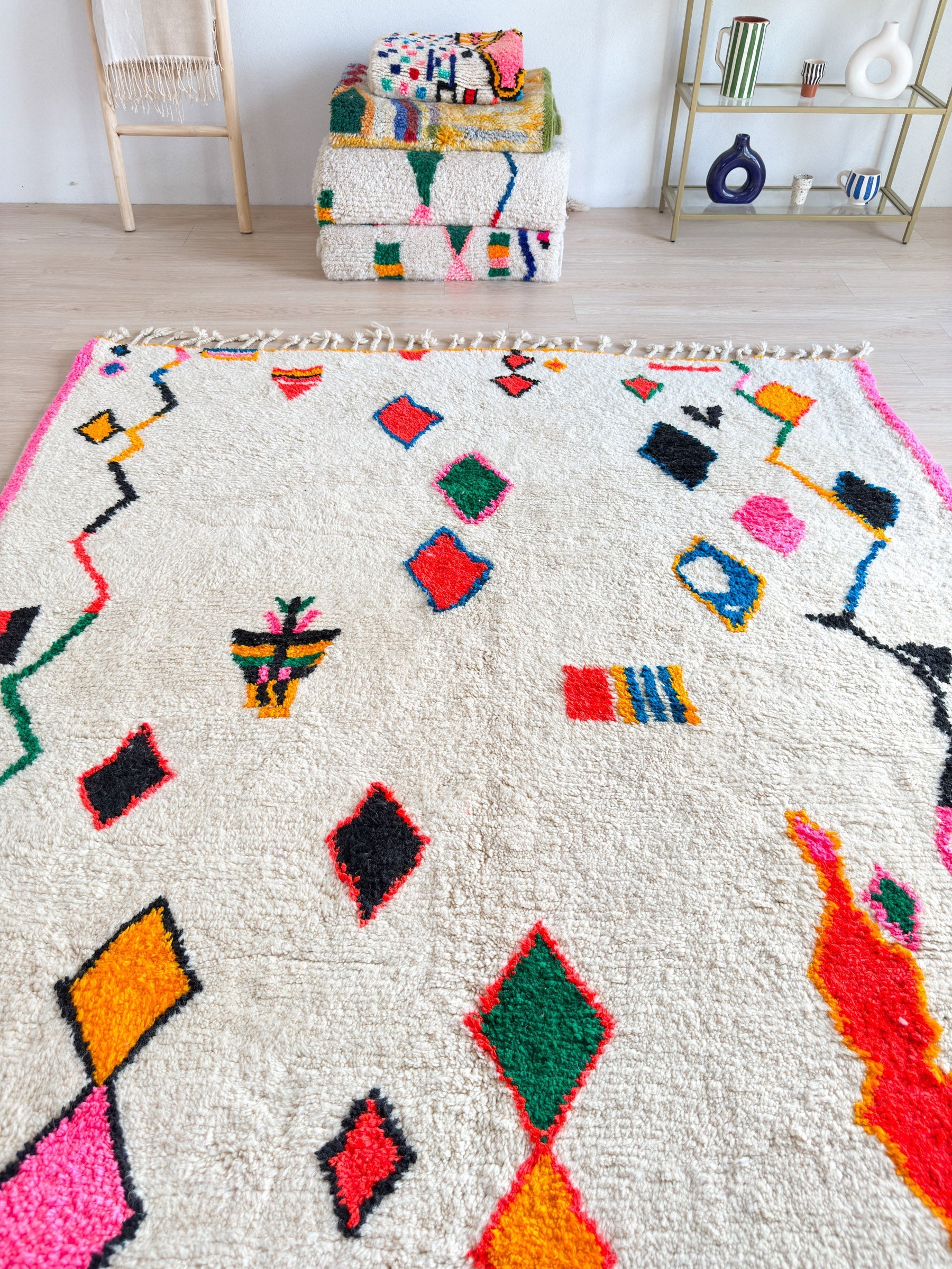 Tapis Berbère Coloré 218 X 313 Cm - N°2199
