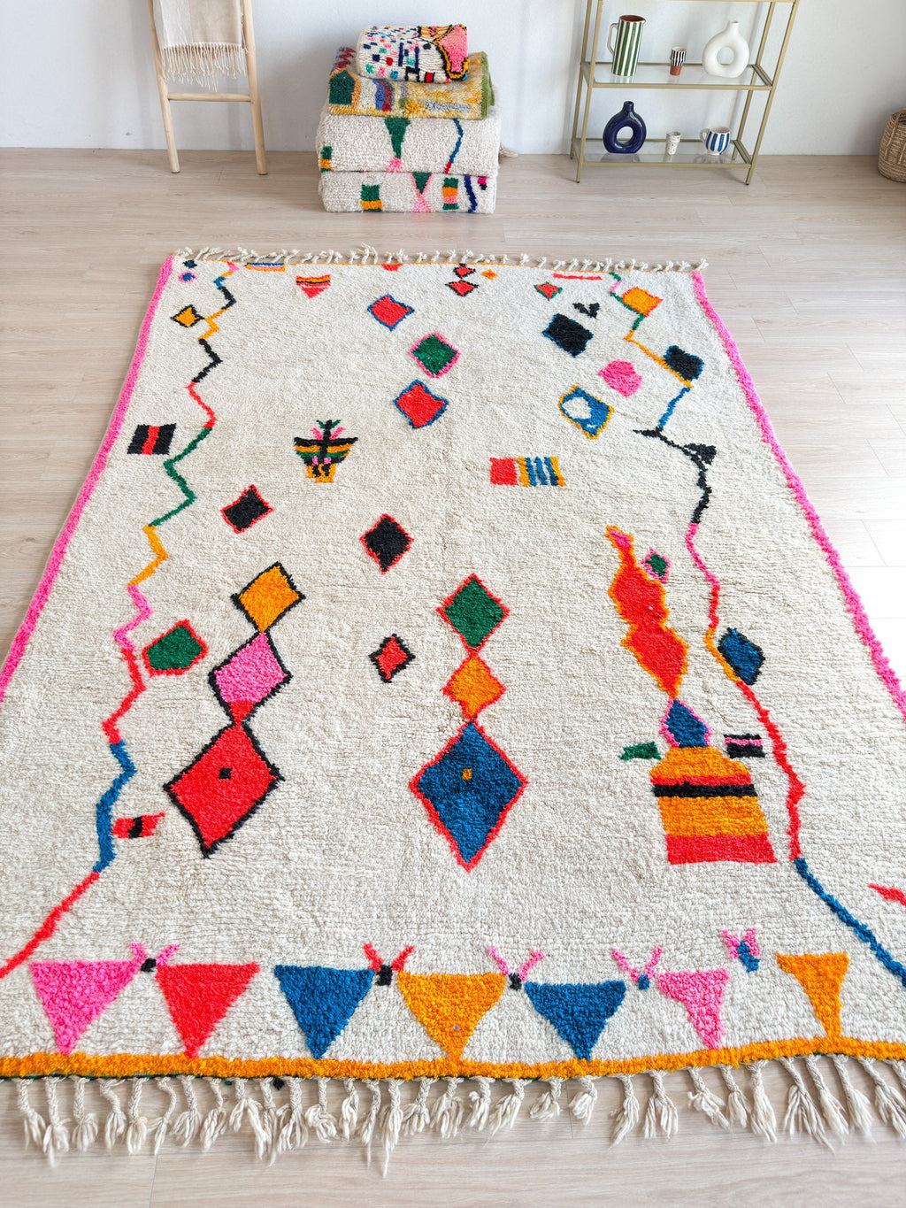 Tapis Berbère Coloré 218 X 313 Cm - N°2199