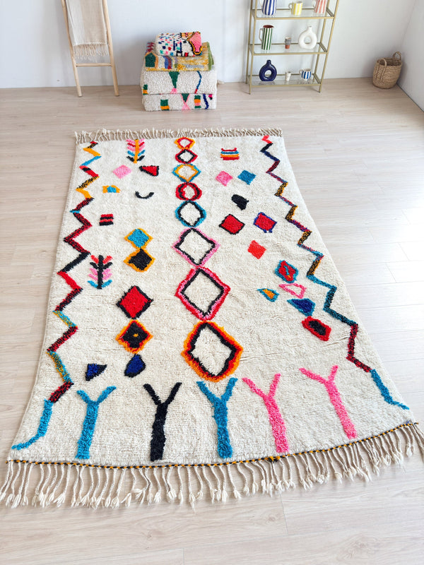 Tapis Berbère Coloré 189 X 330 Cm - N°1957