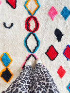 Tapis Berbère Coloré 189 X 330 Cm - N°1957