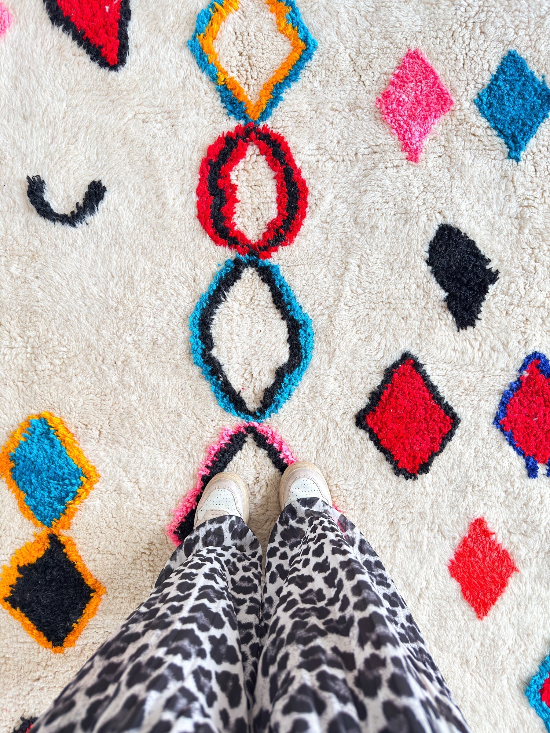 Tapis Berbère Coloré 189 X 330 Cm - N°1957