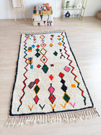 Tapis Berbère Coloré 153 X 278 Cm - N°1661