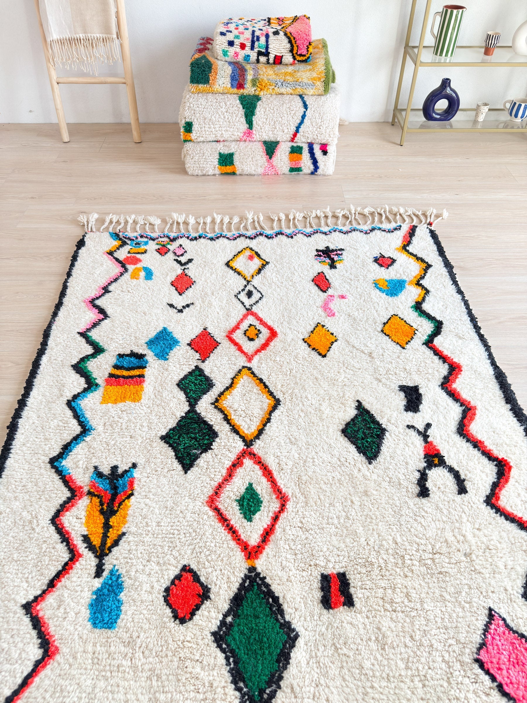 Tapis Berbère Coloré 153 X 278 Cm - N°1661