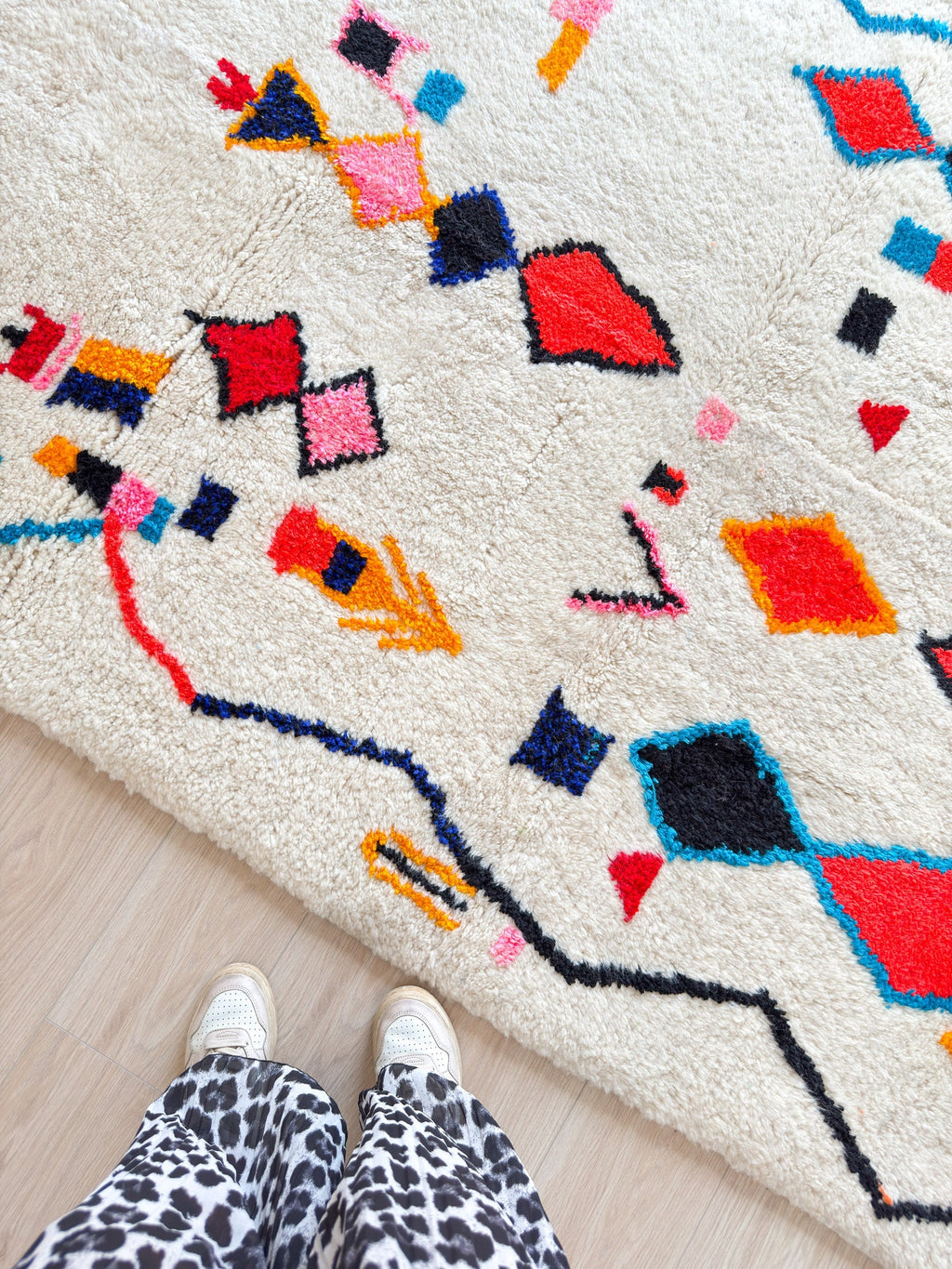 Tapis Berbère Coloré 158 X 280 Cm - N°1425