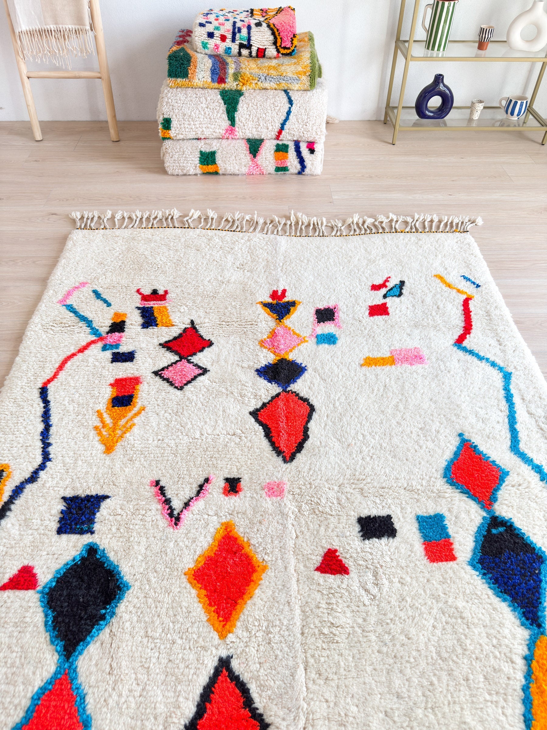 Tapis Berbère Coloré 158 X 280 Cm - N°1425
