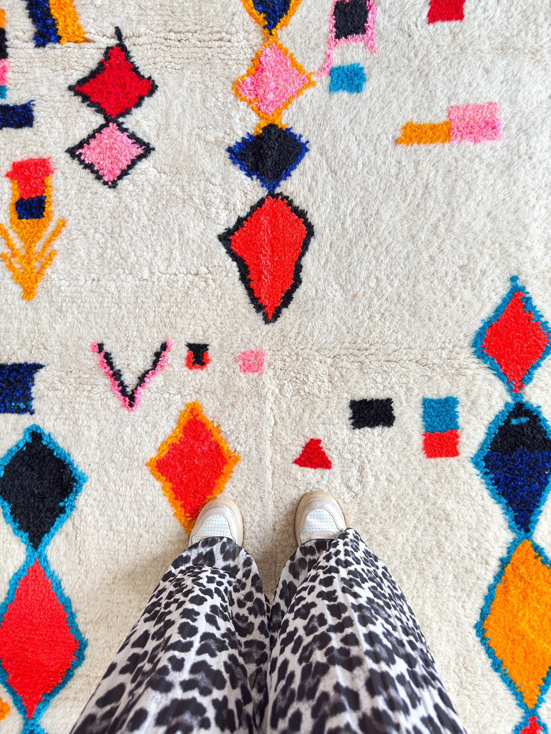 Tapis Berbère Coloré 158 X 280 Cm - N°1425