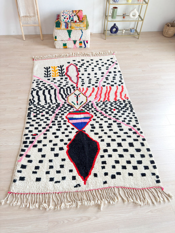 Tapis Berbère Coloré 164 X 280 Cm - N°1397
