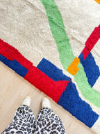 Tapis Berbère Coloré 153 X 274 Cm - N°1493
