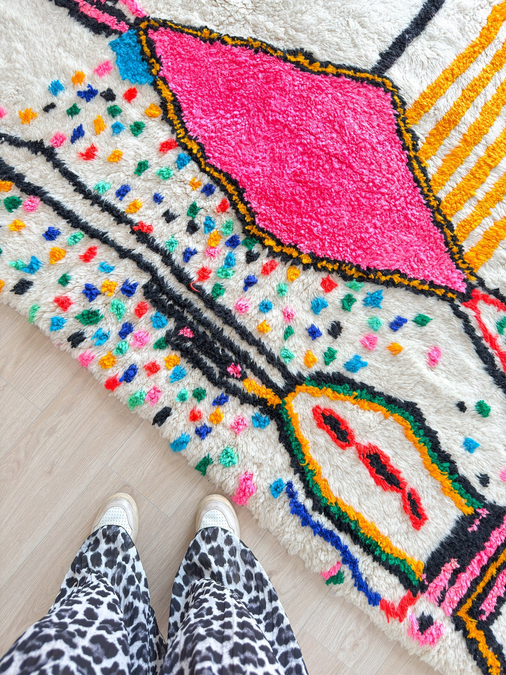 Tapis Berbère Coloré 197 X 304 Cm - N°2236