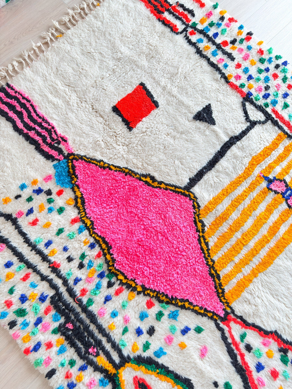 Tapis Berbère Coloré 197 X 304 Cm - N°2236