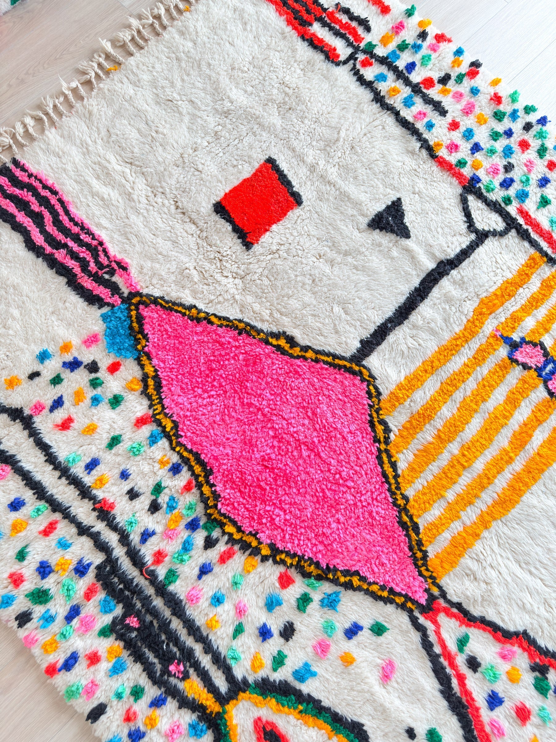 Tapis Berbère Coloré 197 X 304 Cm - N°2236
