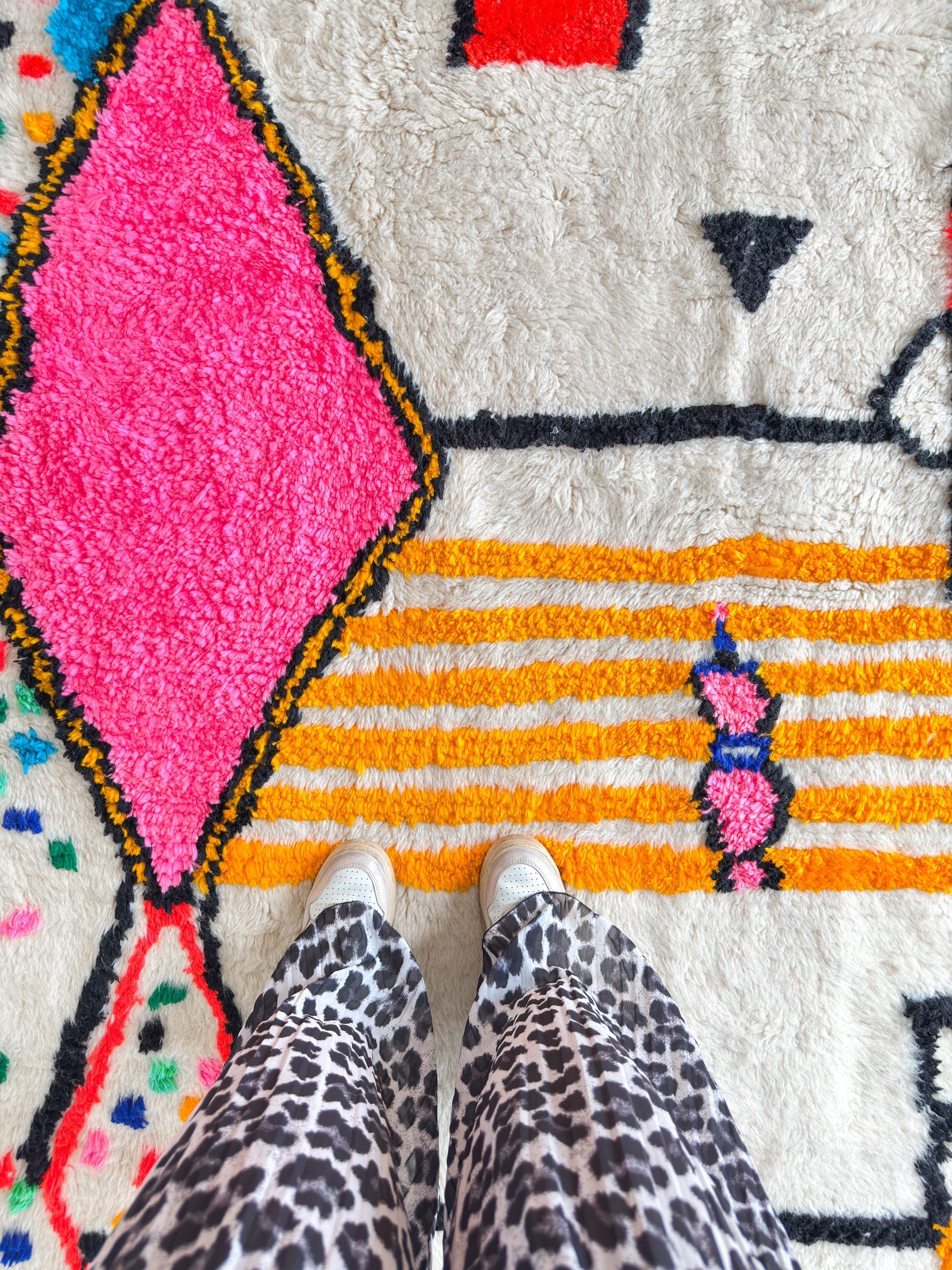 Tapis Berbère Coloré 197 X 304 Cm - N°2236