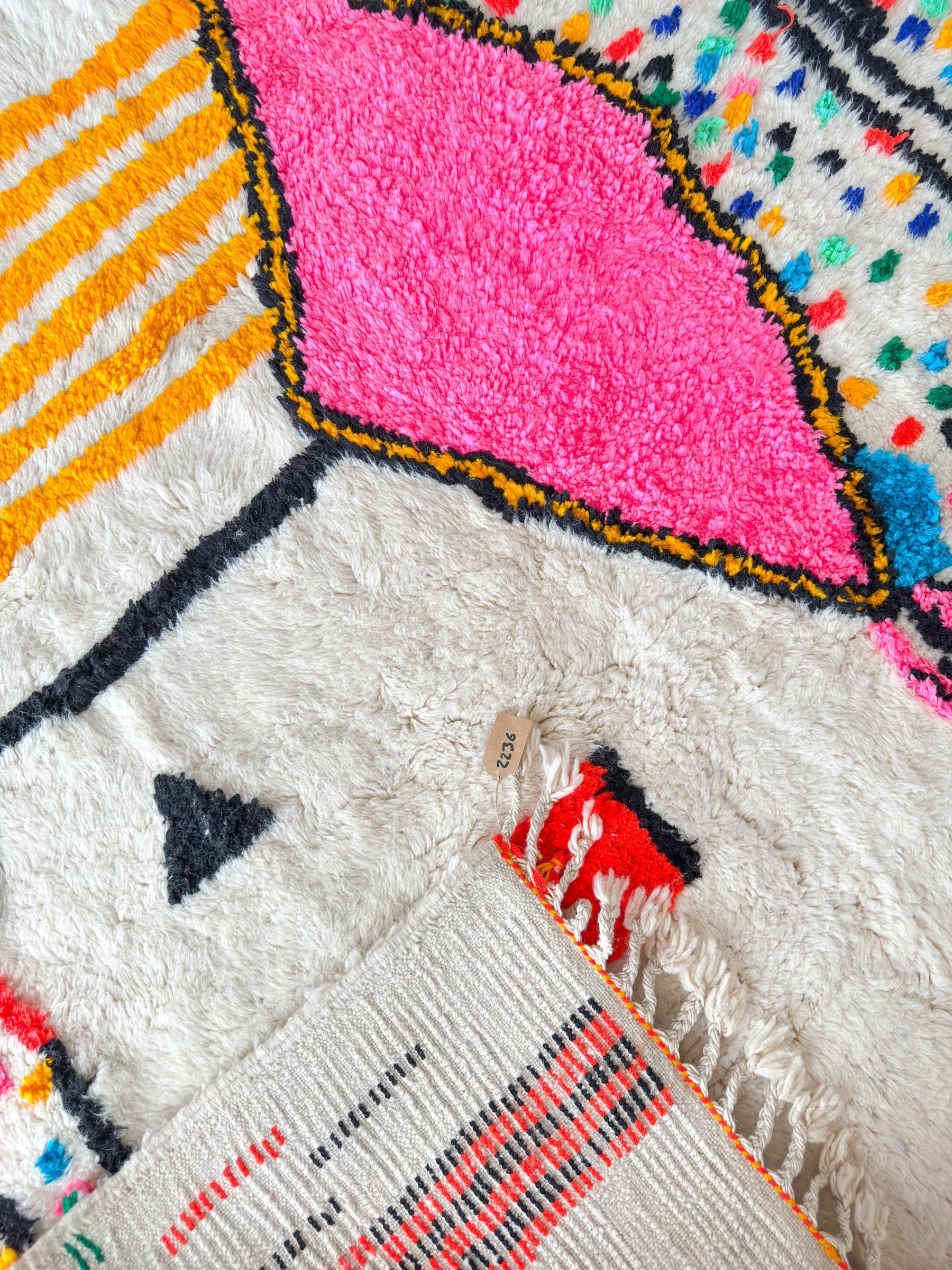 Tapis Berbère Coloré 197 X 304 Cm - N°2236