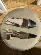 Slingback Gaby - Noir/Or